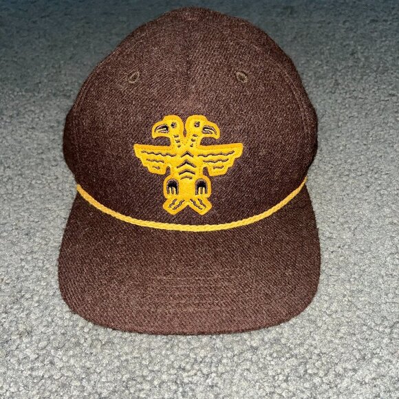 HOWLER BROS. BROTHERS DOUBLE EAGLE BROWN WOOL CAP HAT - NWOT - OS - Picture 1 of 6